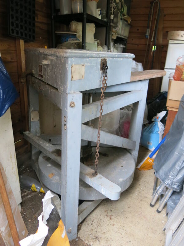 Leach Pottery kick wheel