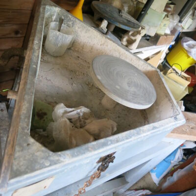 Leach Pottery kick wheel